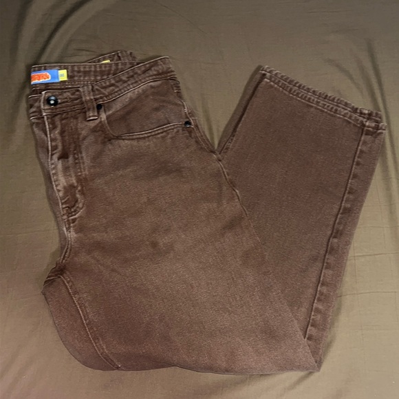 Empyre Loose Fit Brown Jeans - Picture 1 of 5